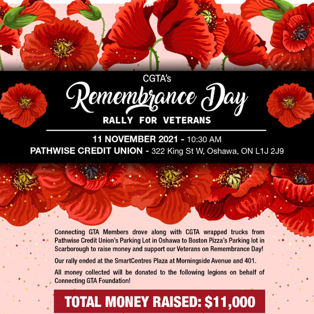 CGTA’s Remembrance Day Rally for Veterans